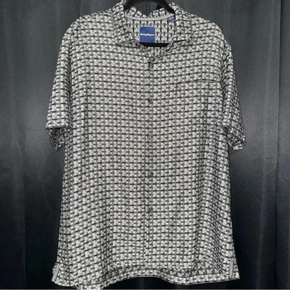 Tommy Bahama Grey Button Up Shirt